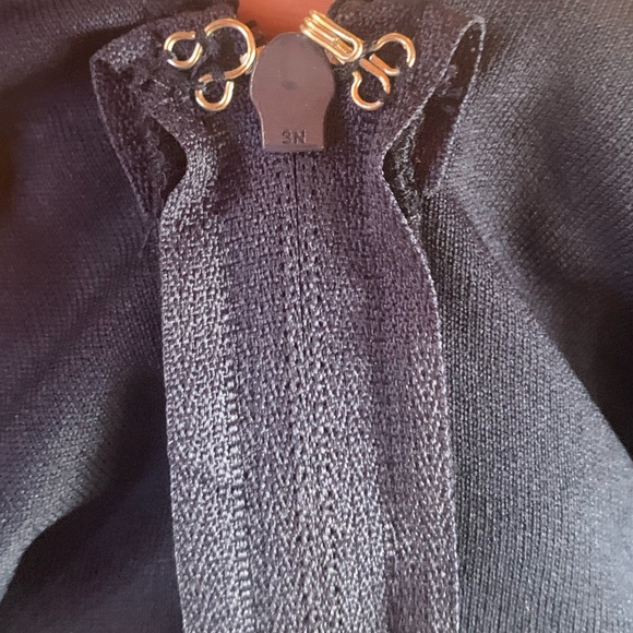 Formal Navy Long-Sleeved Dress (Jodi Khristopher) - Picture 5 of 8